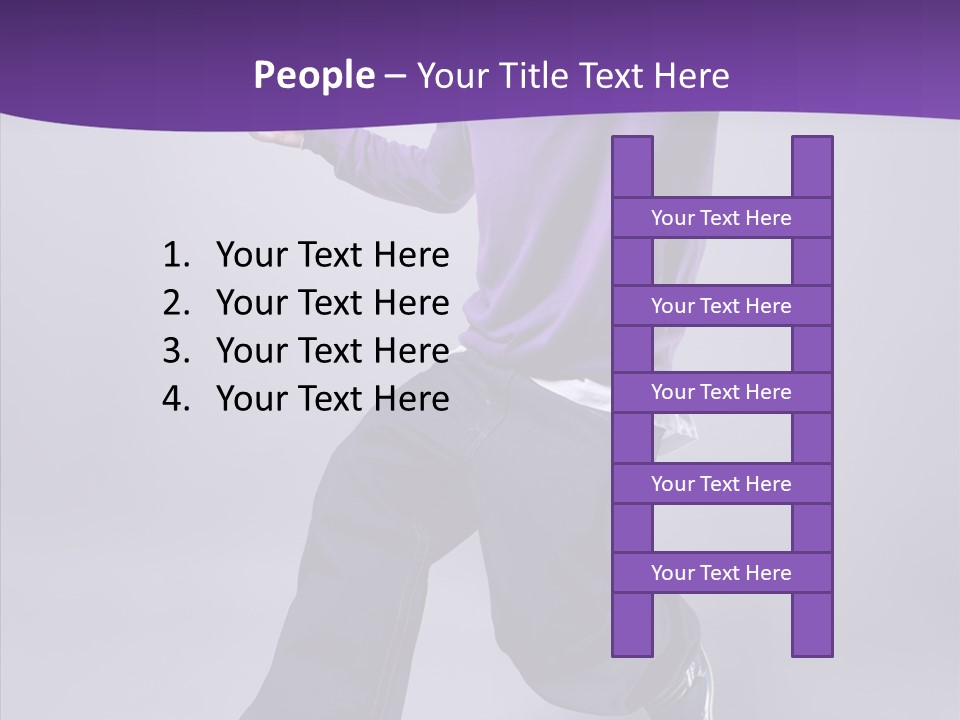 Action Teenager Fitness PowerPoint Template