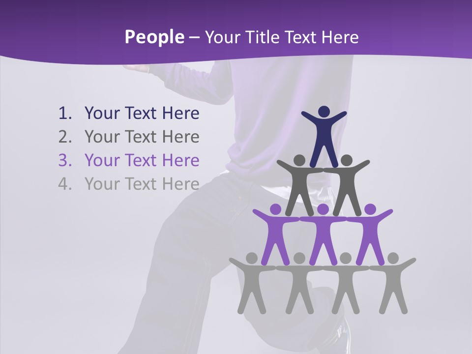 Action Teenager Fitness PowerPoint Template