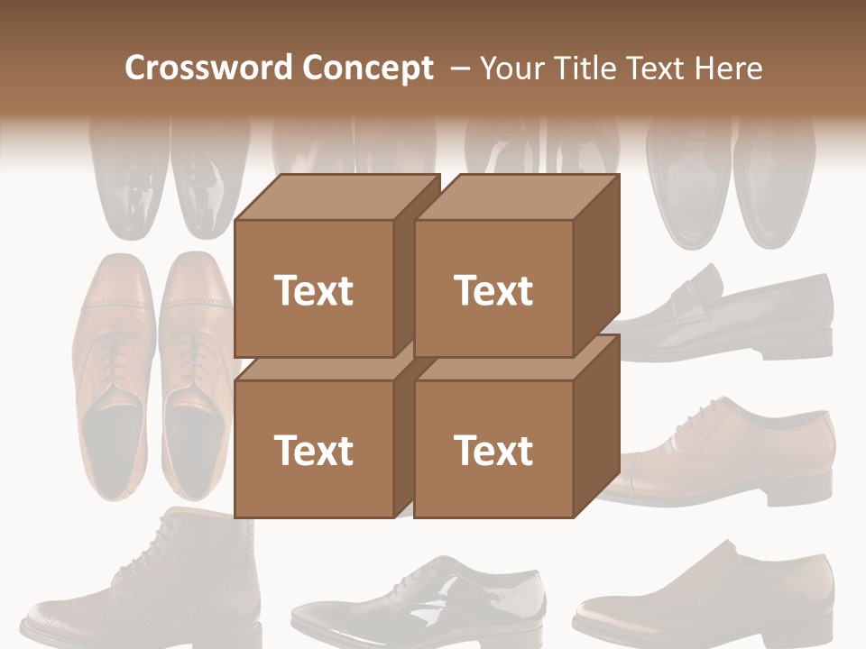 Buckle Leather Design PowerPoint Template