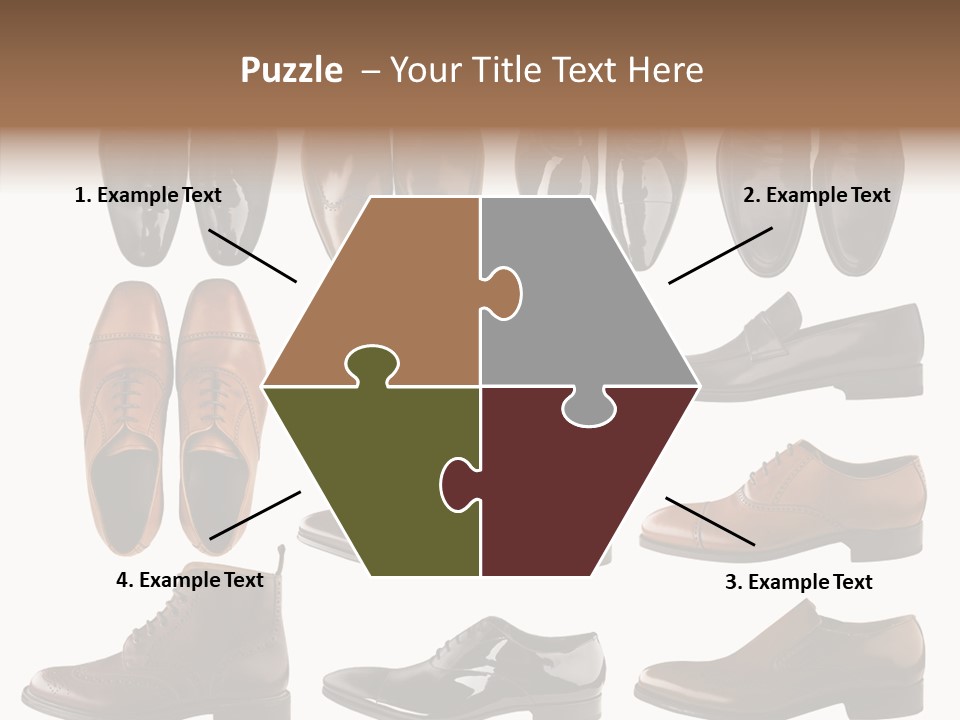 Buckle Leather Design PowerPoint Template