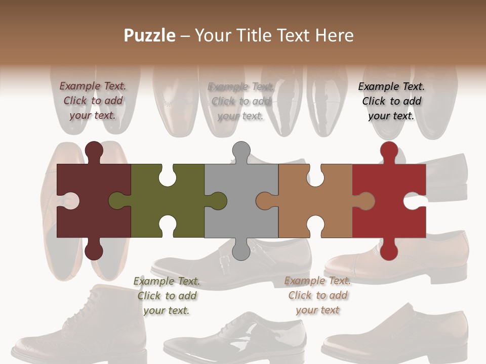 Buckle Leather Design PowerPoint Template