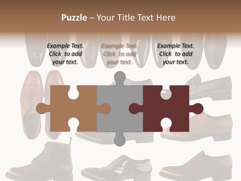 Buckle Leather Design PowerPoint Template