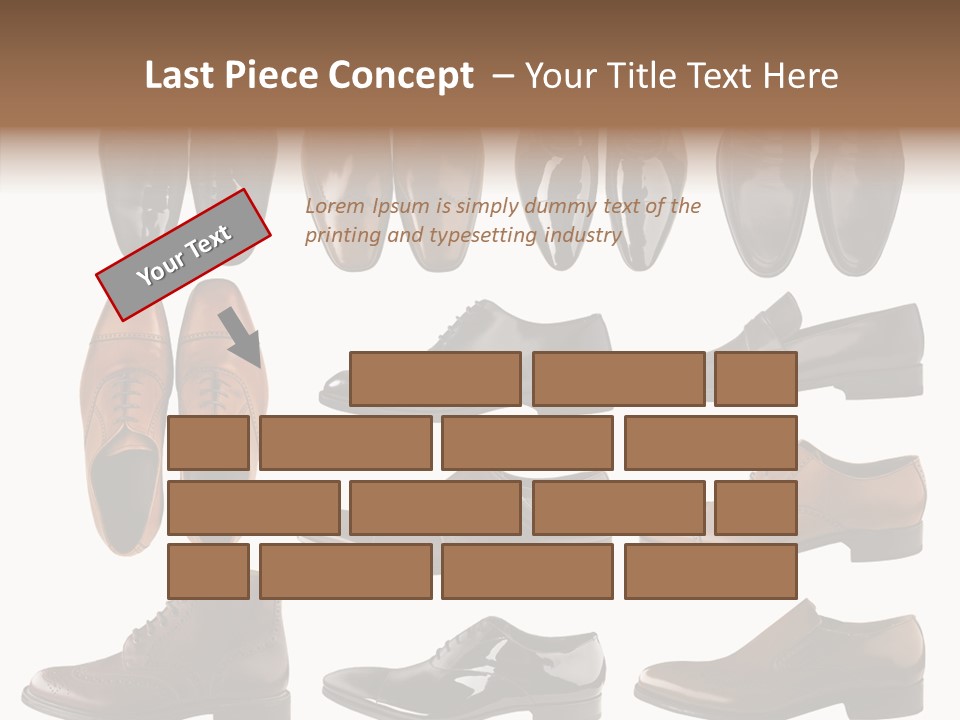 Buckle Leather Design PowerPoint Template