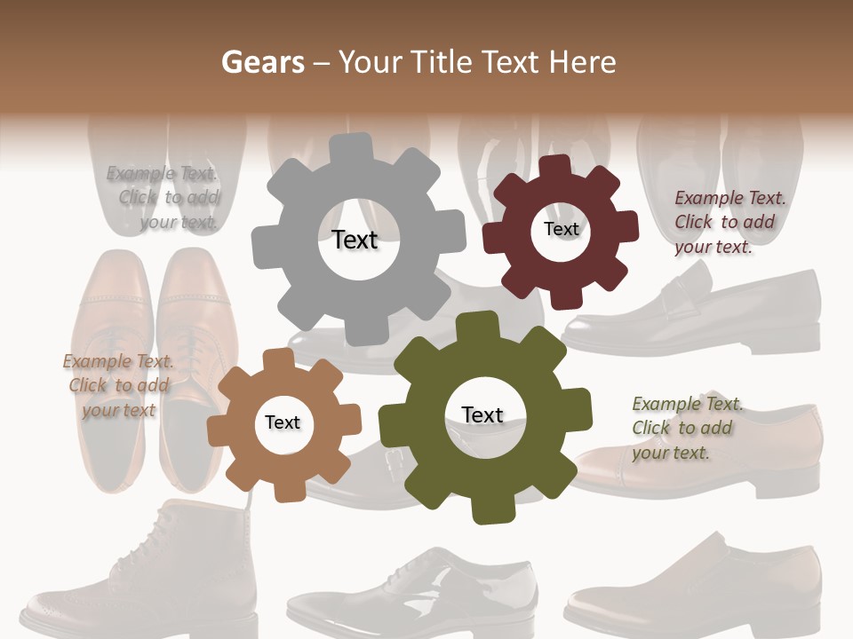 Buckle Leather Design PowerPoint Template