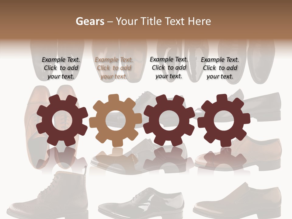 Buckle Leather Design PowerPoint Template