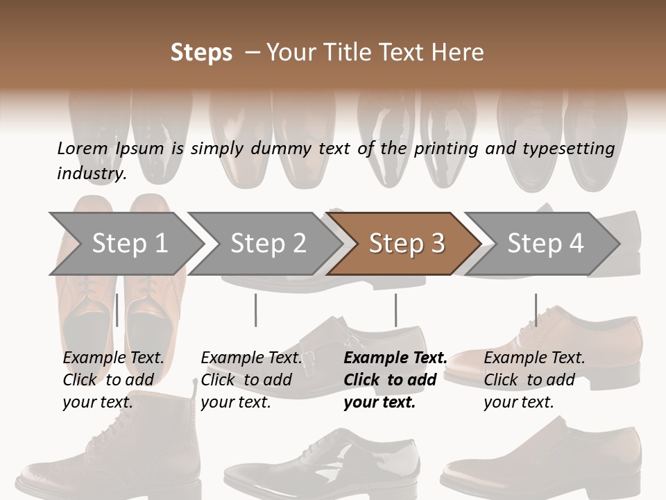 Buckle Leather Design PowerPoint Template