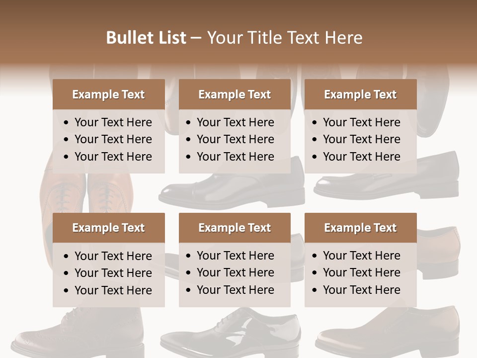 Buckle Leather Design PowerPoint Template