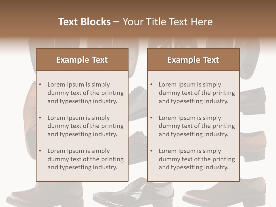 Buckle Leather Design PowerPoint Template