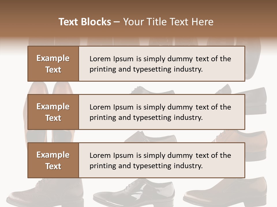 Buckle Leather Design PowerPoint Template