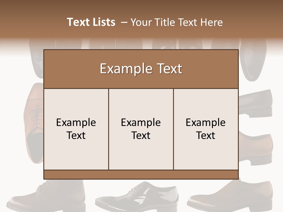 Buckle Leather Design PowerPoint Template