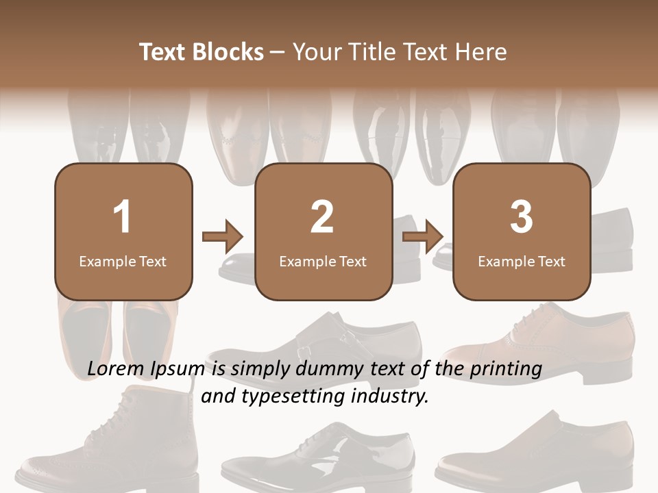 Buckle Leather Design PowerPoint Template