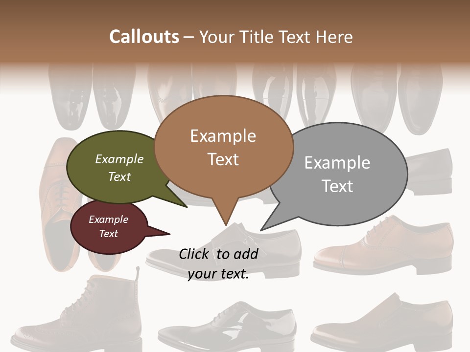 Buckle Leather Design PowerPoint Template