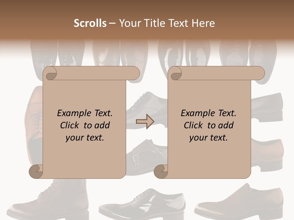 Buckle Leather Design PowerPoint Template