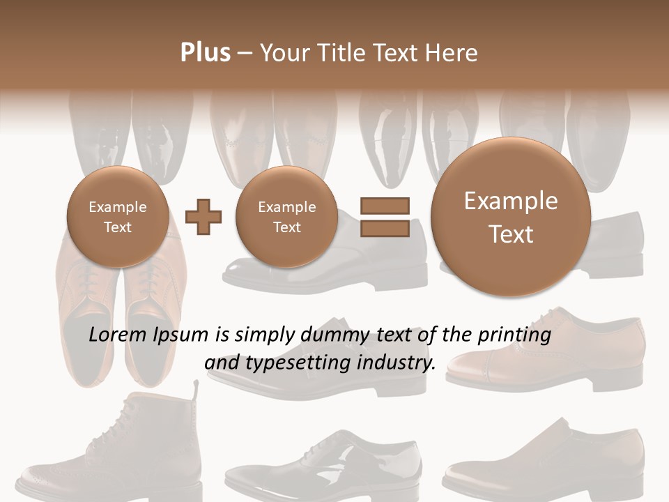 Buckle Leather Design PowerPoint Template