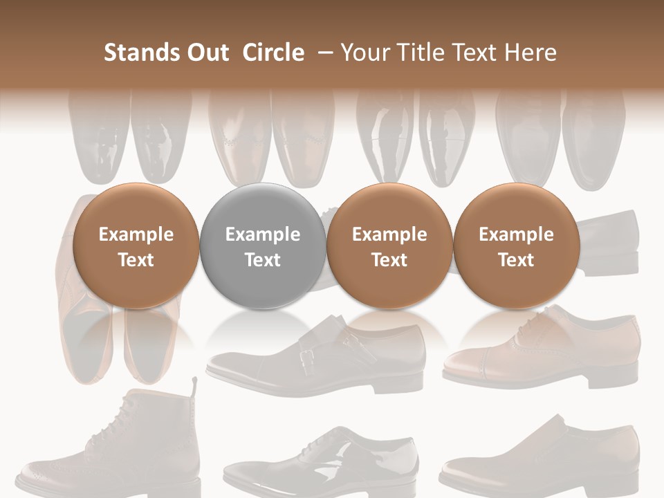 Buckle Leather Design PowerPoint Template