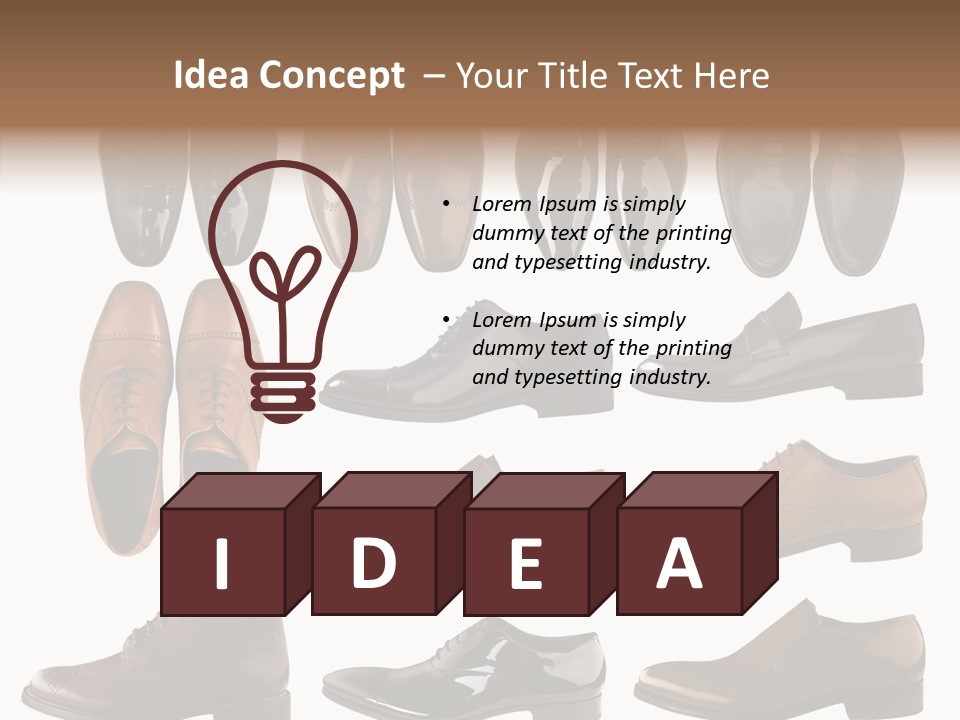 Buckle Leather Design PowerPoint Template