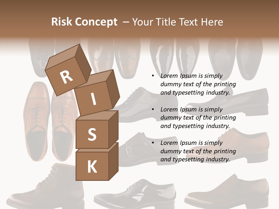 Buckle Leather Design PowerPoint Template