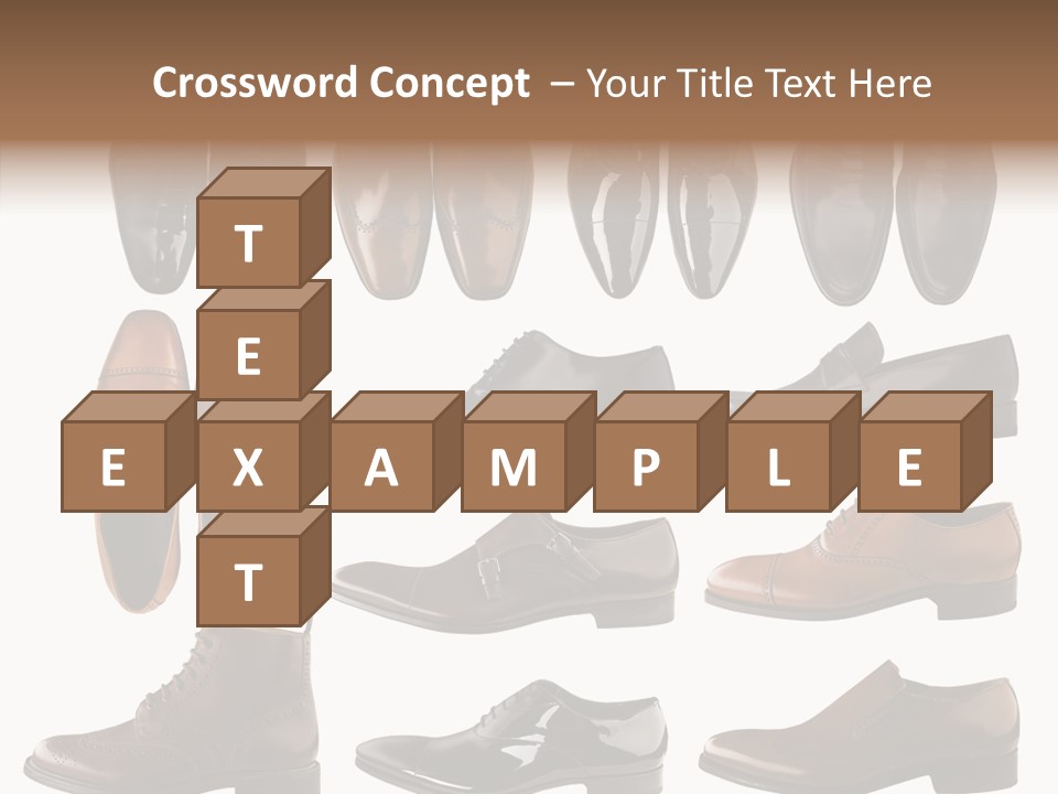 Buckle Leather Design PowerPoint Template