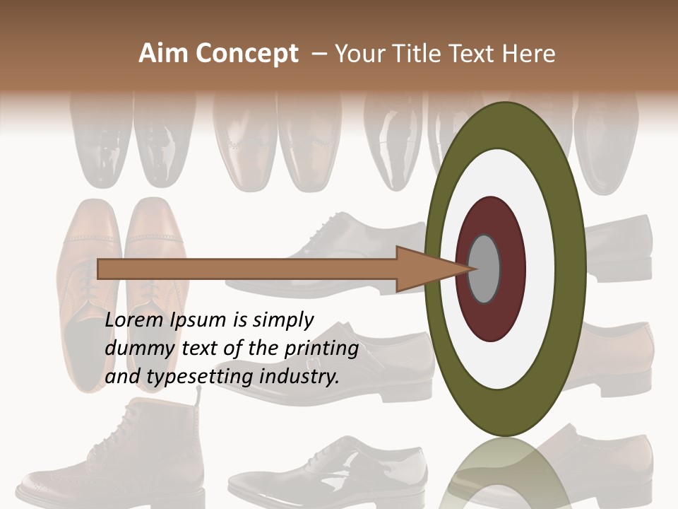 Buckle Leather Design PowerPoint Template