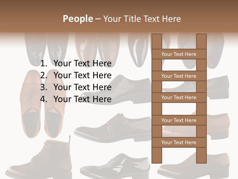 Buckle Leather Design PowerPoint Template