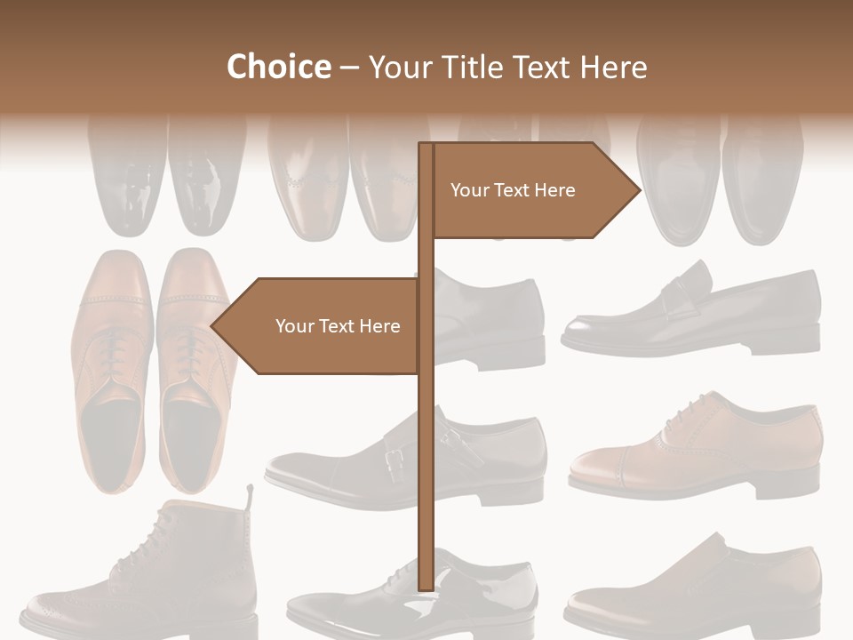 Buckle Leather Design PowerPoint Template