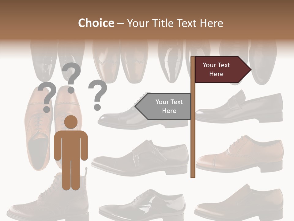 Buckle Leather Design PowerPoint Template