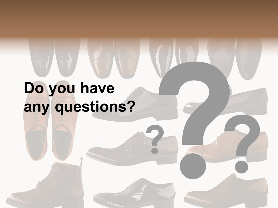 Buckle Leather Design PowerPoint Template