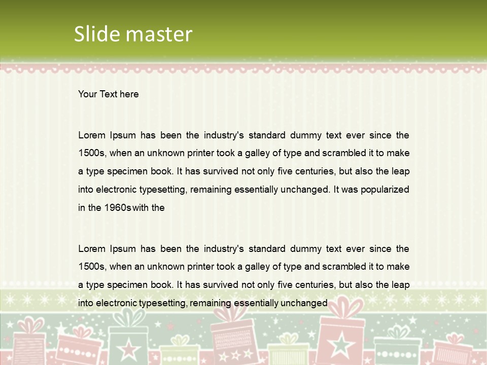 Illustration Abstract Clipart PowerPoint Template