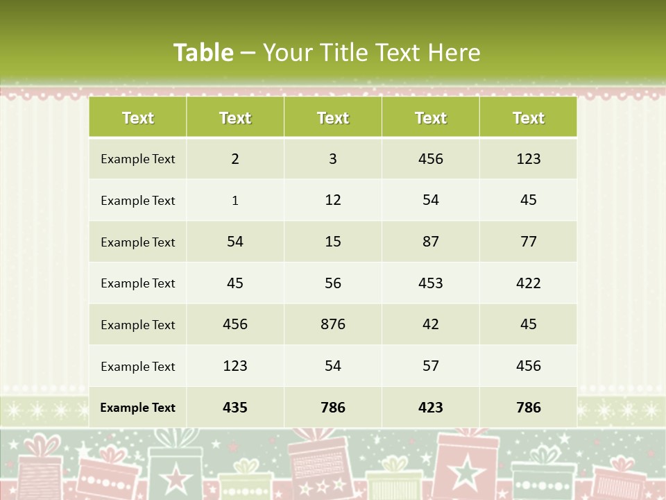 Illustration Abstract Clipart PowerPoint Template