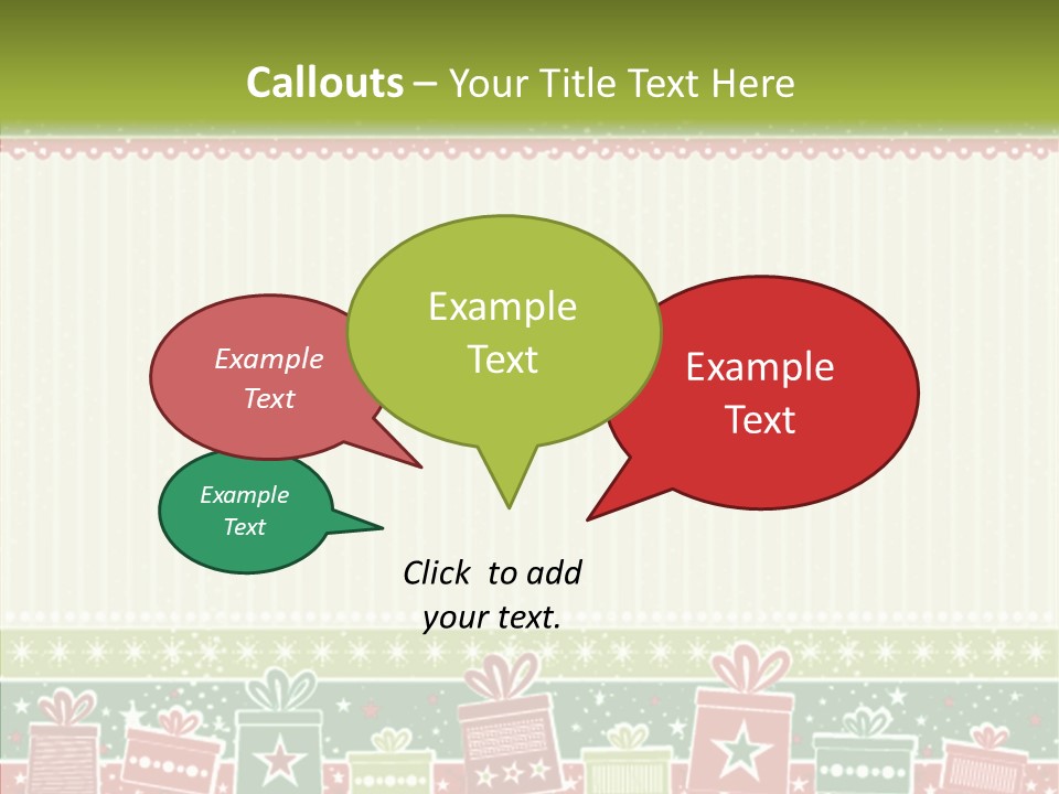 Illustration Abstract Clipart PowerPoint Template