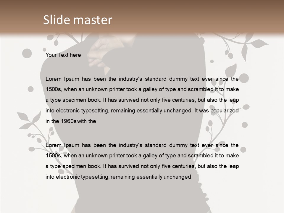 Close Modeling Stylish PowerPoint Template