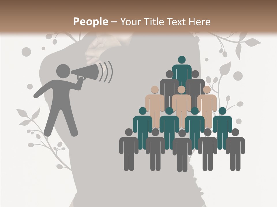 Close Modeling Stylish PowerPoint Template