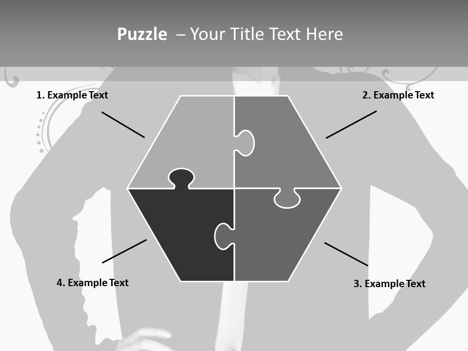 Illustration Skincare Modeling PowerPoint Template