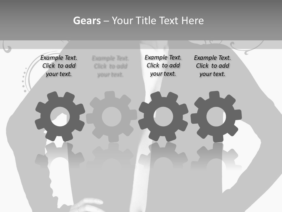 Illustration Skincare Modeling PowerPoint Template