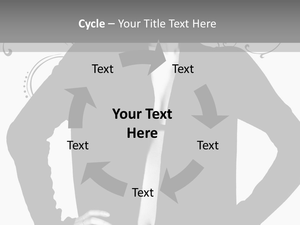 Illustration Skincare Modeling PowerPoint Template