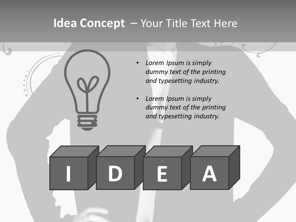 Illustration Skincare Modeling PowerPoint Template