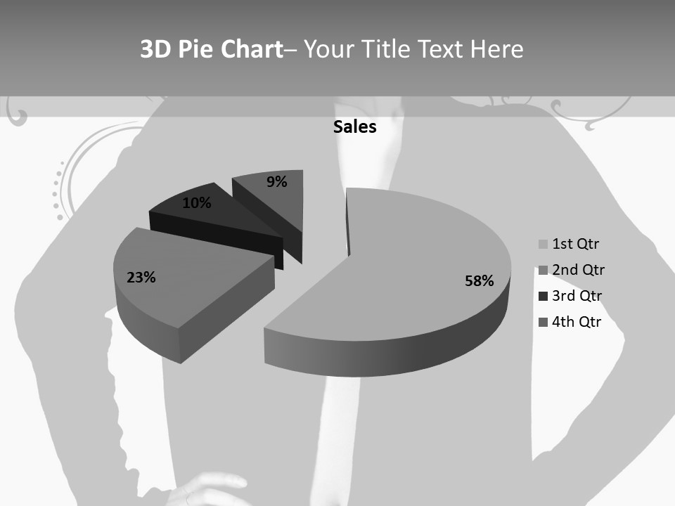 Illustration Skincare Modeling PowerPoint Template