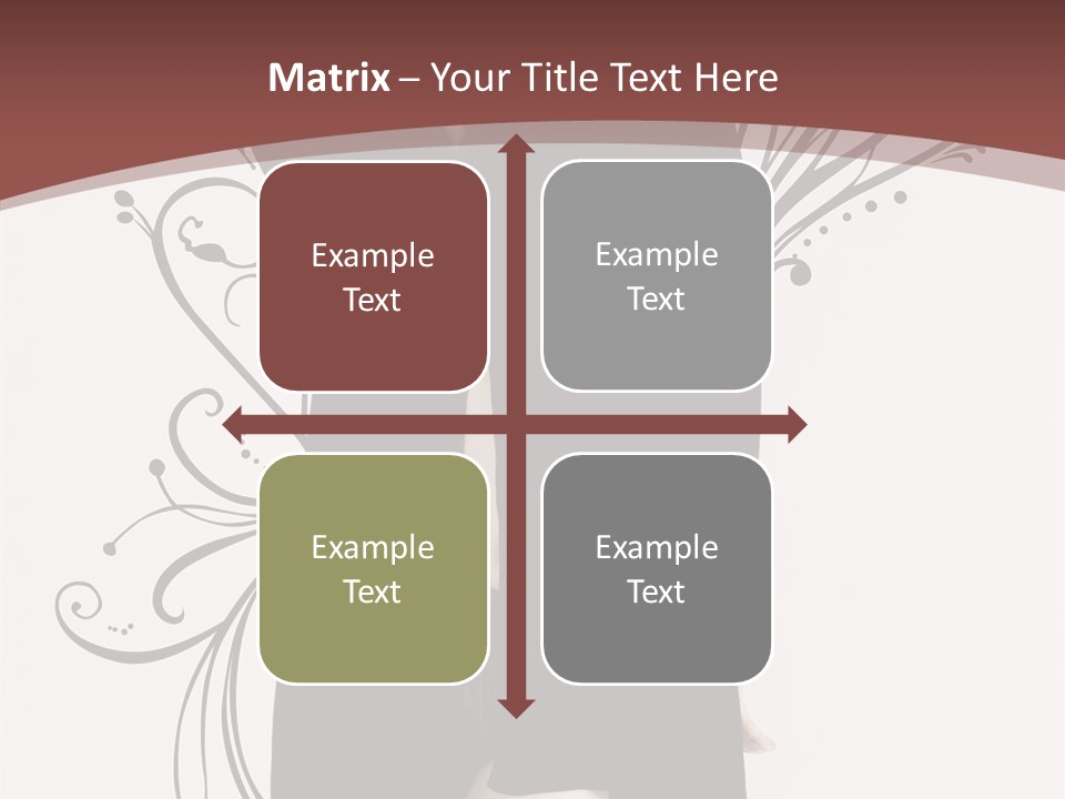 Pose Cosmetics Skirt PowerPoint Template