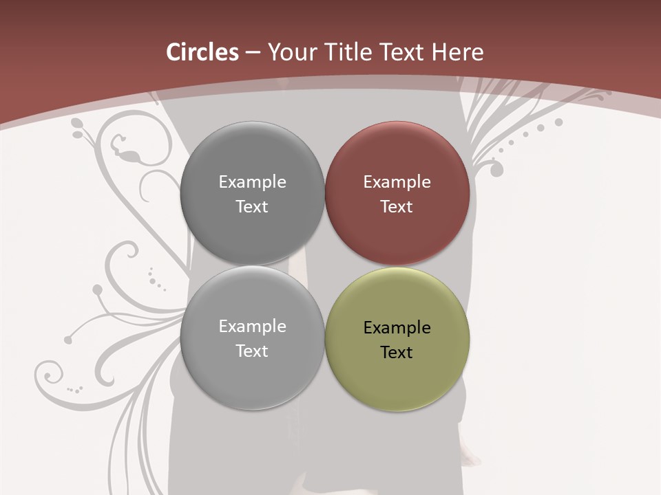 Pose Cosmetics Skirt PowerPoint Template