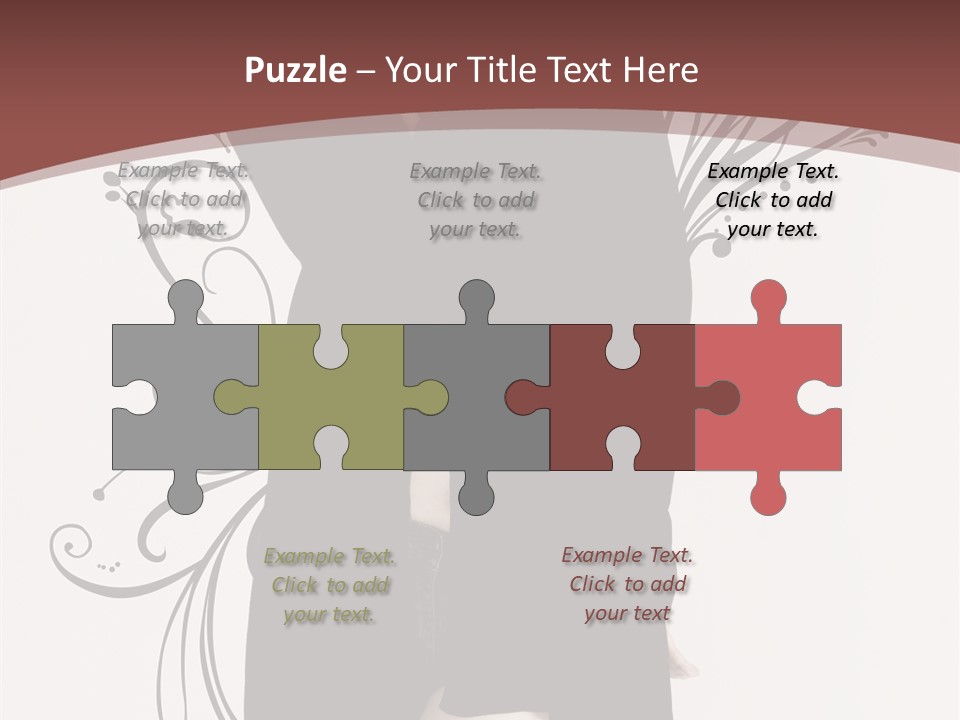 Pose Cosmetics Skirt PowerPoint Template