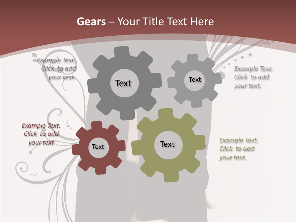 Pose Cosmetics Skirt PowerPoint Template