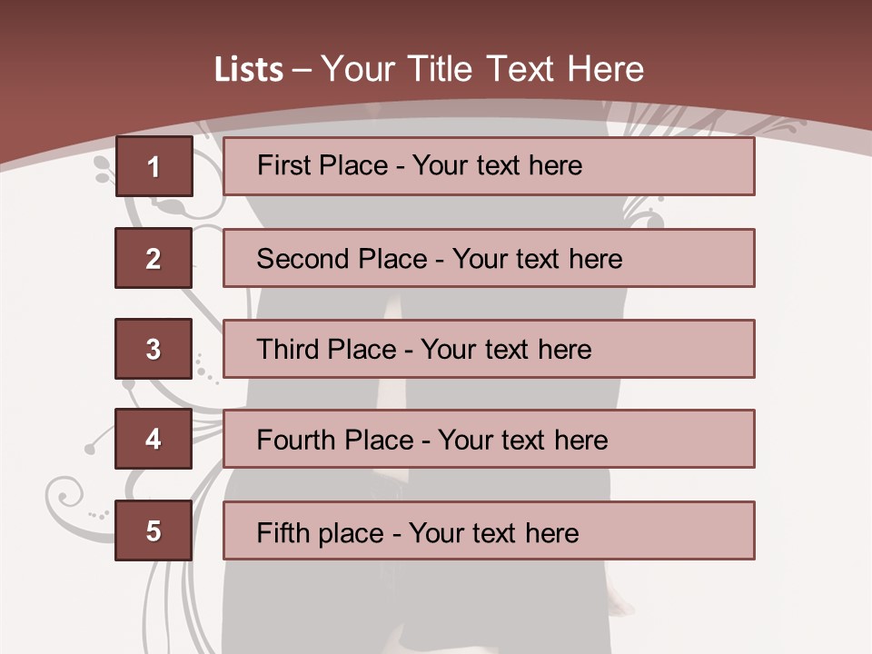 Pose Cosmetics Skirt PowerPoint Template