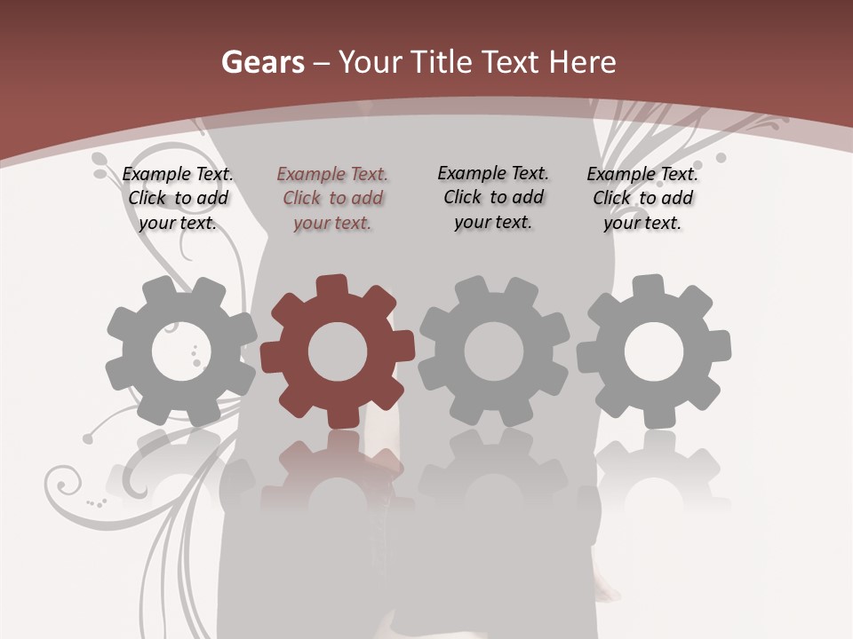 Pose Cosmetics Skirt PowerPoint Template