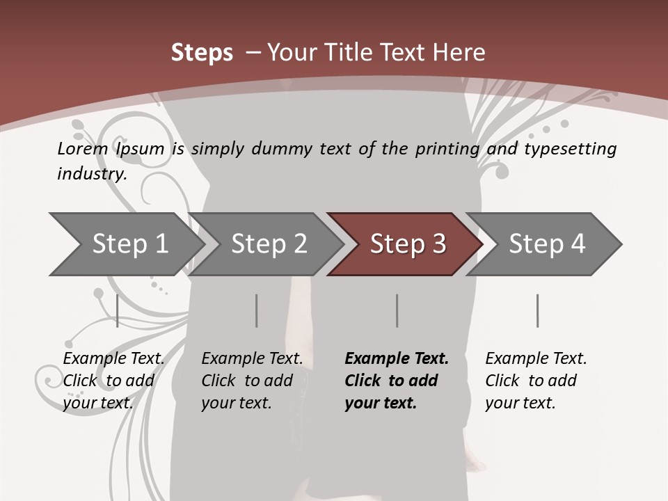 Pose Cosmetics Skirt PowerPoint Template