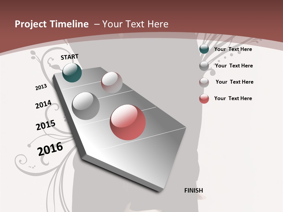 Pose Cosmetics Skirt PowerPoint Template