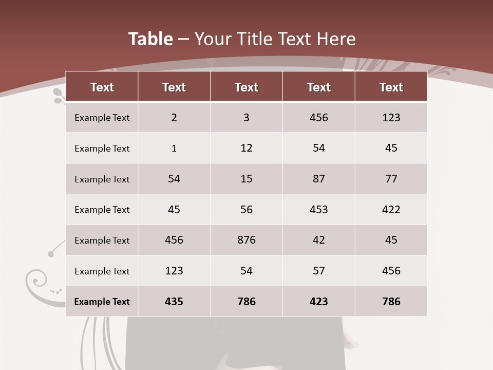 Pose Cosmetics Skirt PowerPoint Template