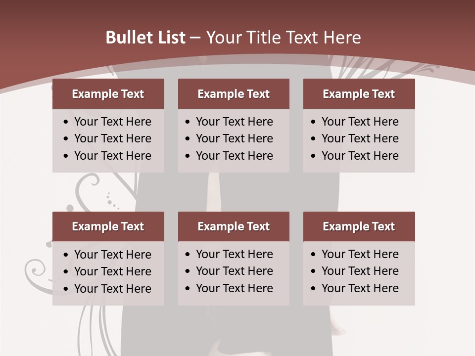 Pose Cosmetics Skirt PowerPoint Template