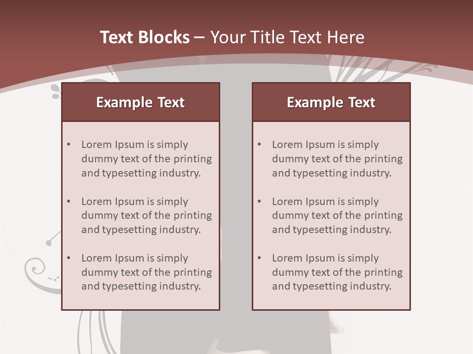 Pose Cosmetics Skirt PowerPoint Template