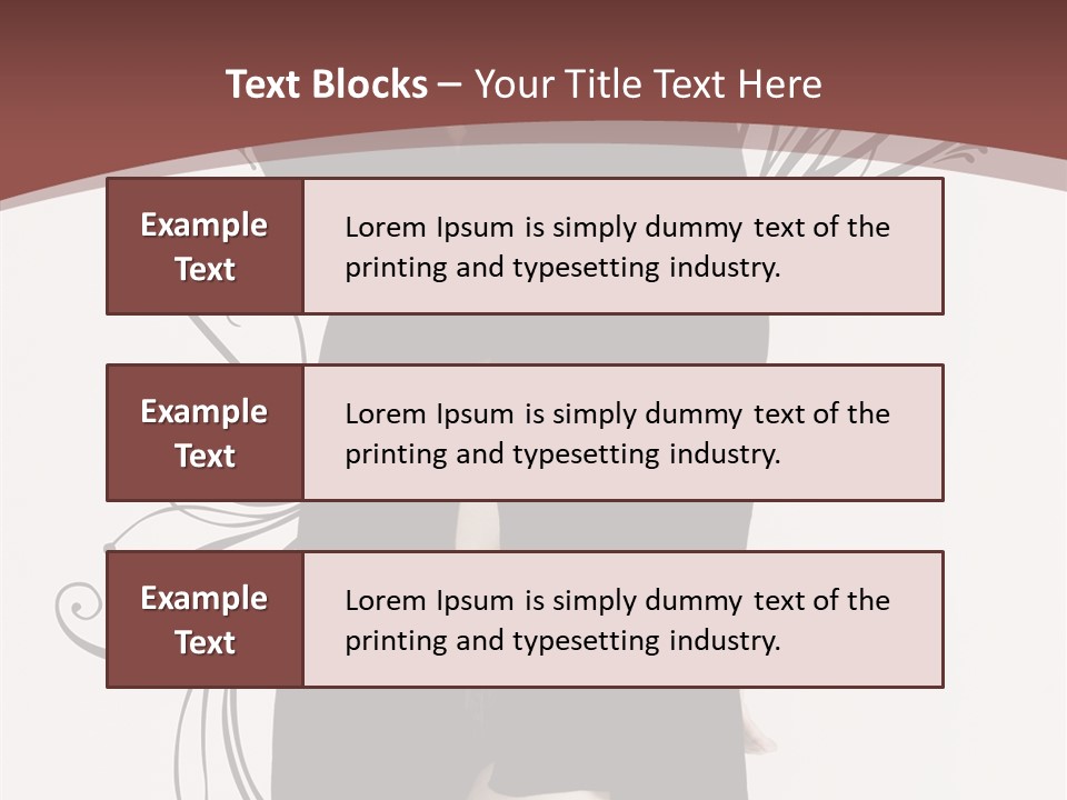 Pose Cosmetics Skirt PowerPoint Template