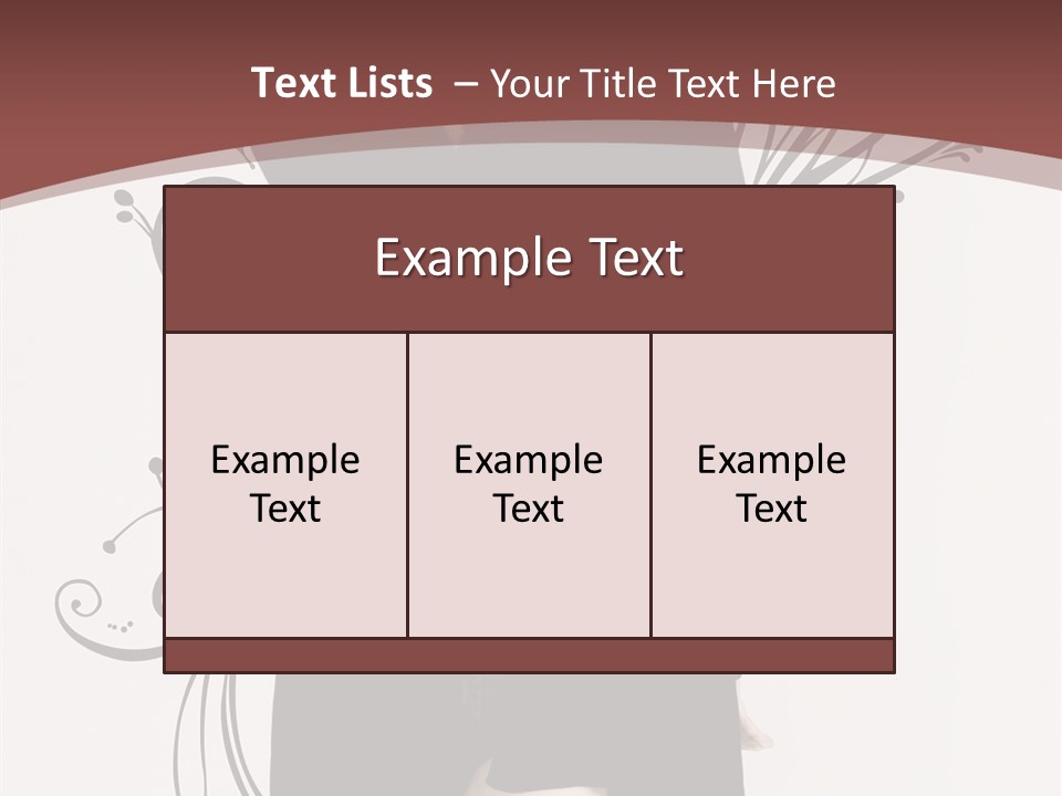 Pose Cosmetics Skirt PowerPoint Template